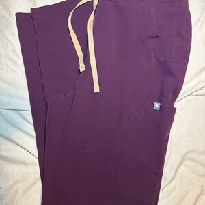 Figs DEEP Purple Scrub Pants